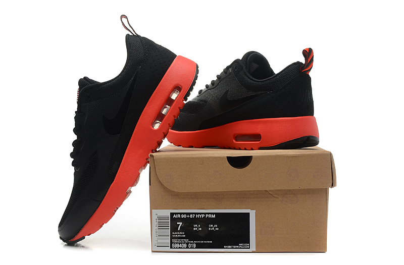 Nike Air Max Shoes Womens Black/Red Online